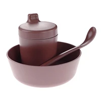 Ensemble de Vaisselle en Bambou pour Béb