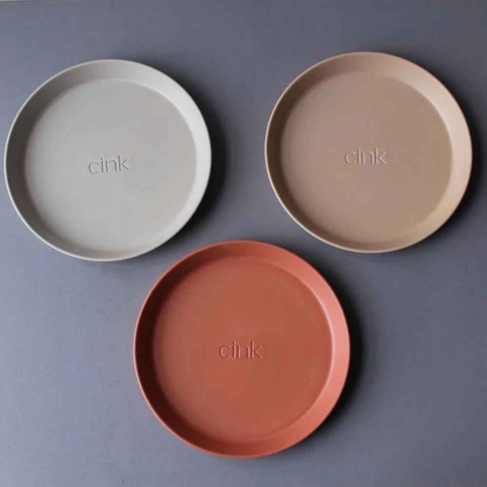Bamboo Plates 3-pack - Fog/Rye/Brick