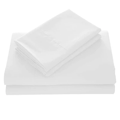 Ensemble de Draps Lit Simple - Blanc