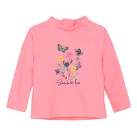 T-shirt Maillot UV Fleurs 9-18mois