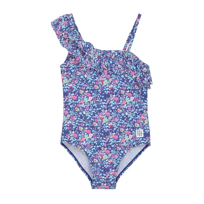 Flower AOP UV Swimsuit 4-12y