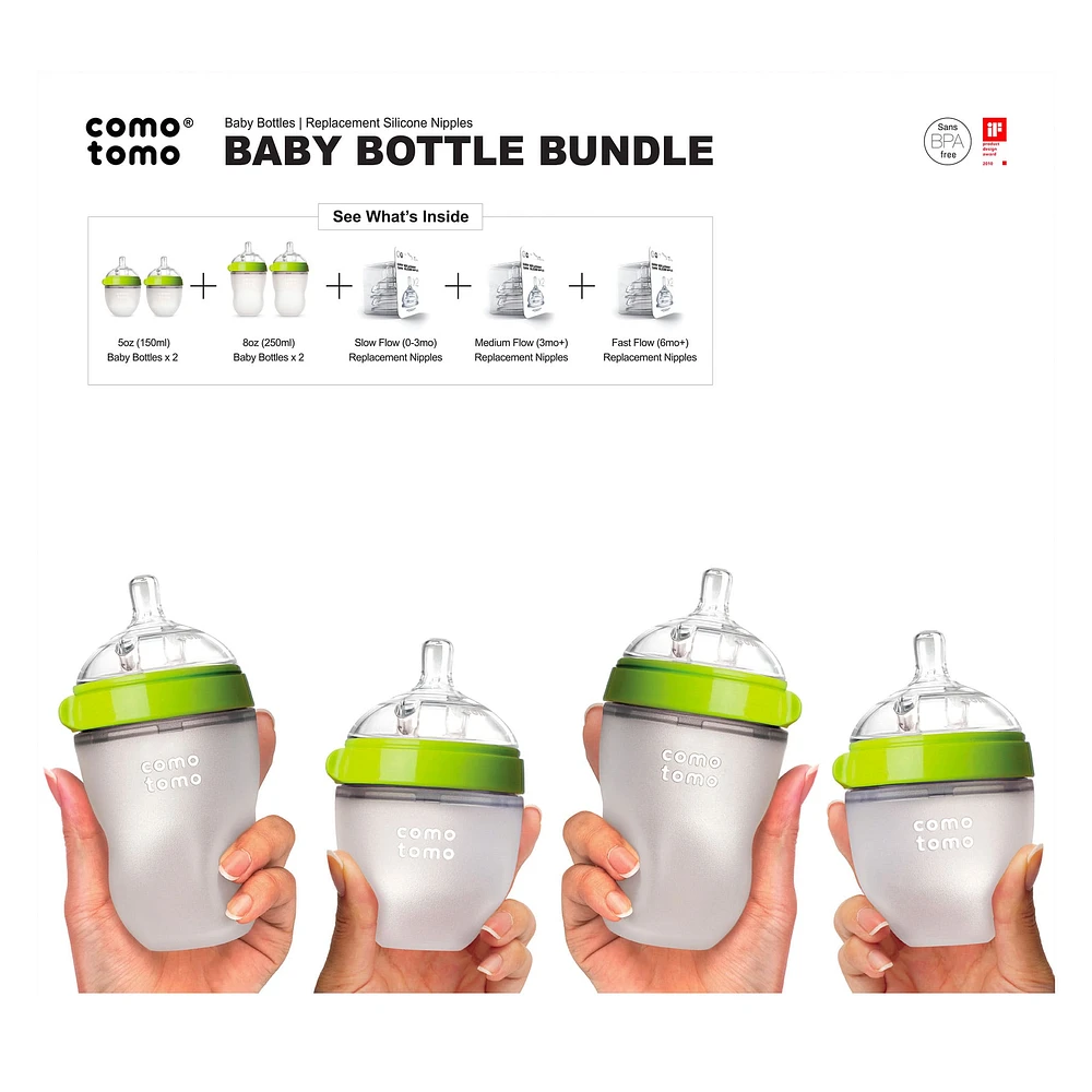Baby Bottles Bundle - Green