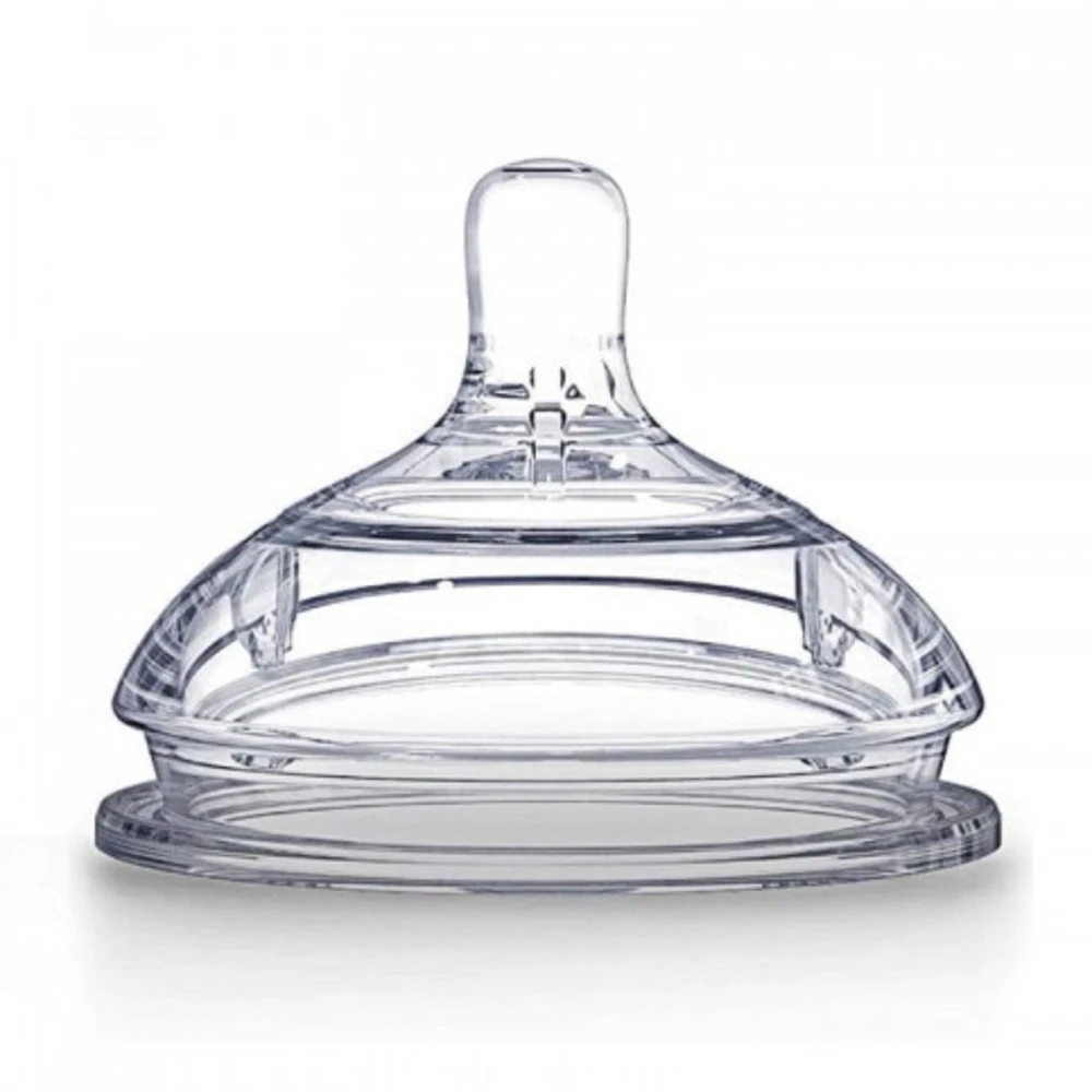 Natural Silicone Nipple 0-3m - Slow Flow