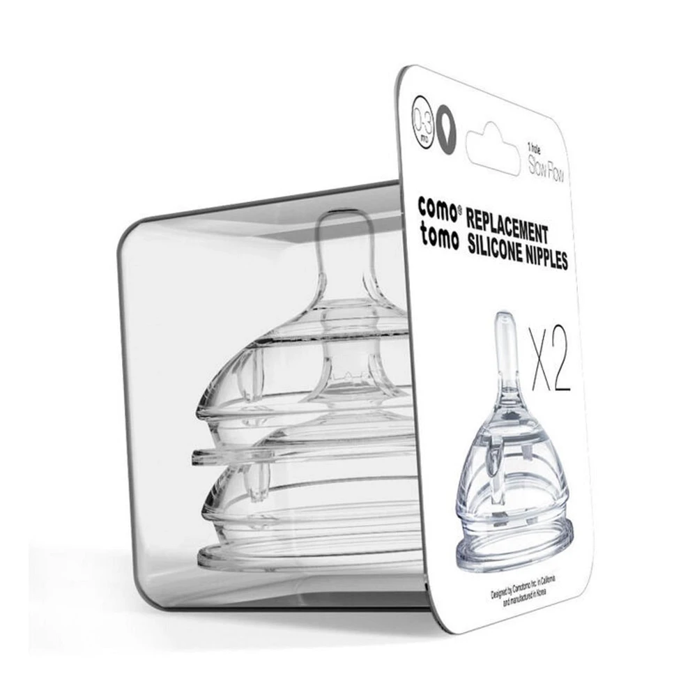 Natural Silicone Nipple 0-3m - Slow Flow