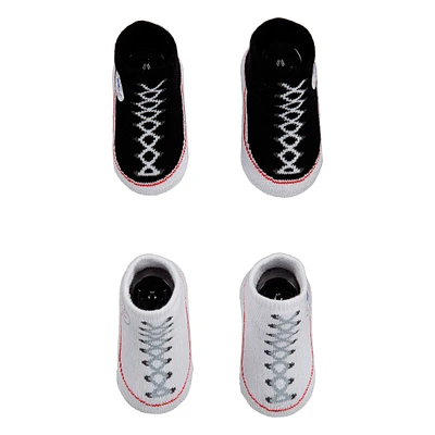 Socks Bootie Set 2-pack 0-6m