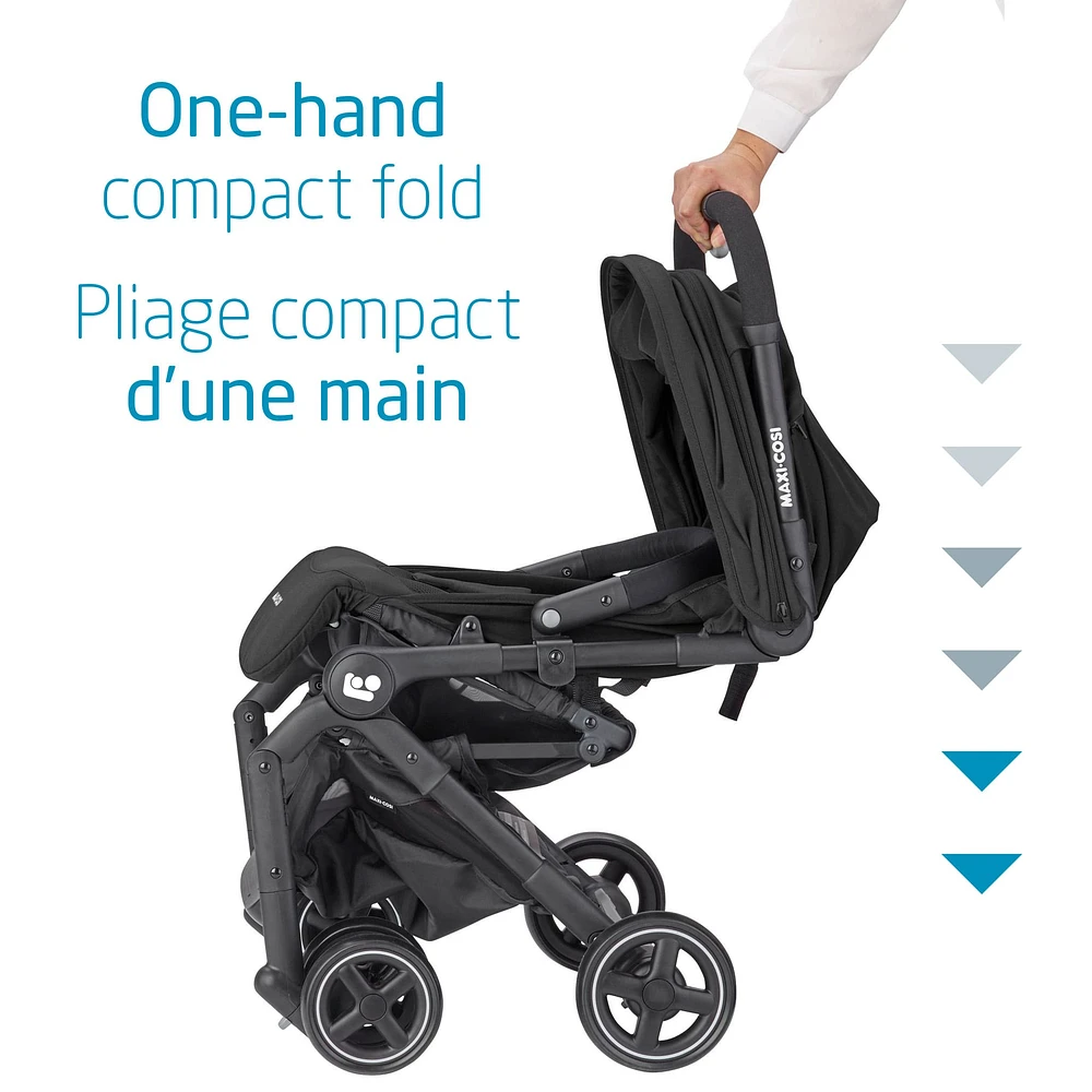 Lara Ultracompact Stroller - Essential Black