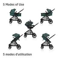 Système de Voyage Zelia Luxe 5 en 1 - Vert essentiel