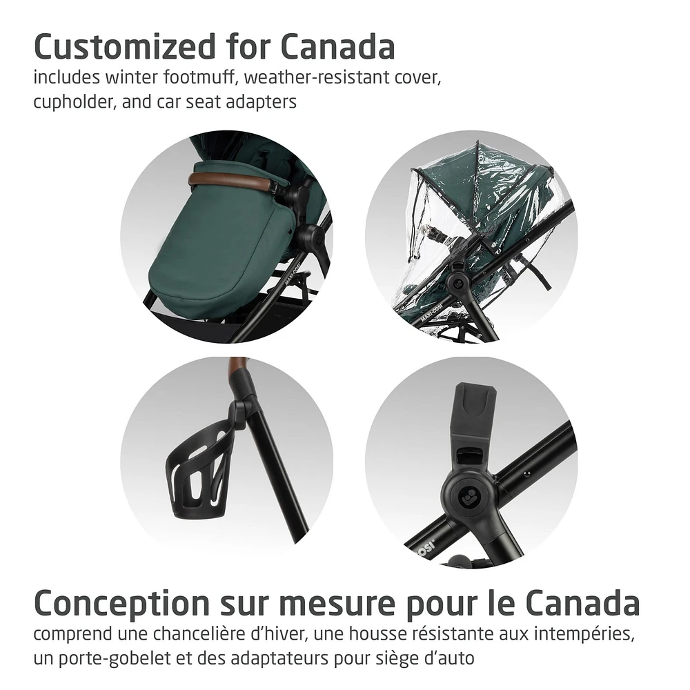 Système de Voyage Zelia Luxe 5 en 1 - Vert essentiel