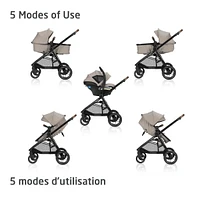 Zelia Luxe 5-in-1 Modular Travel System - New Hope Tan