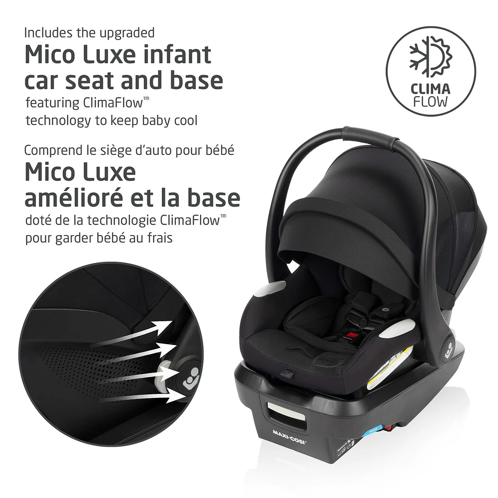Système de Voyage Zelia Luxe 5 en 1 - New Hope Black