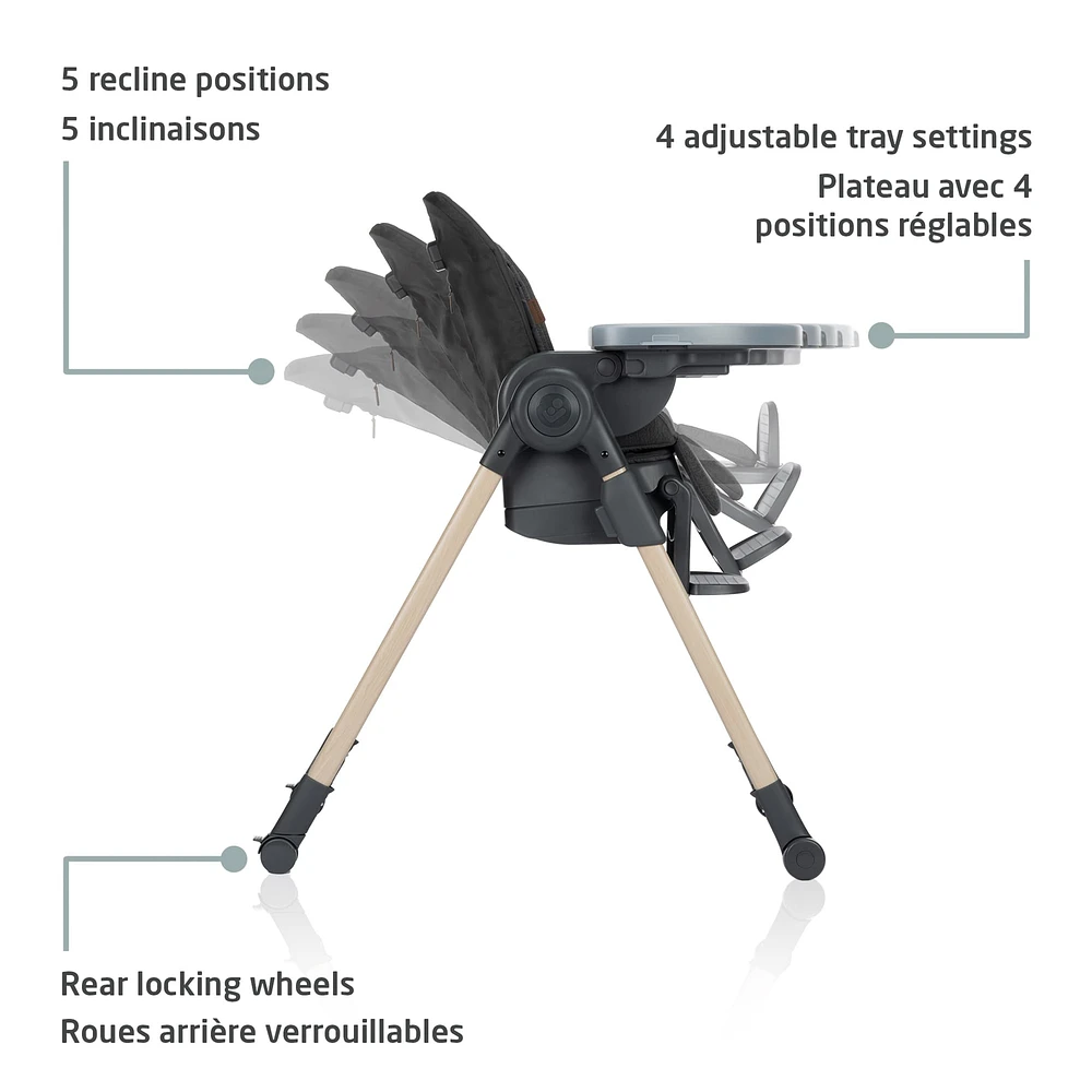 Minla 6-in-1  High Chair - Beyond Graphite
