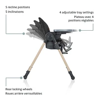 Minla 6-in-1  High Chair - Beyond Graphite