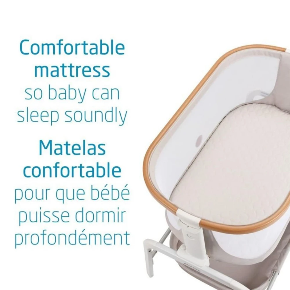 Iora Maxi-Cosi Bedside Bassinet - Sand Horizon