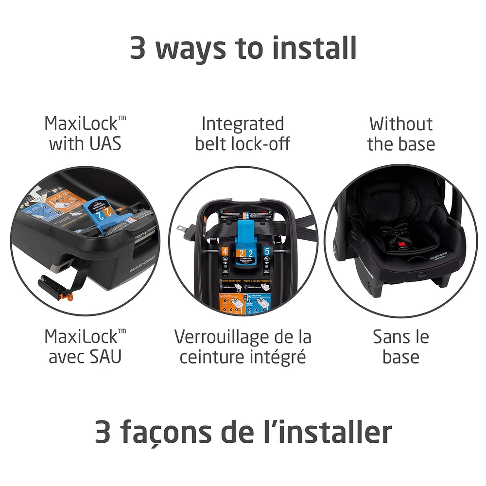 Mico Luxe+ Car Seat - Twillic Black