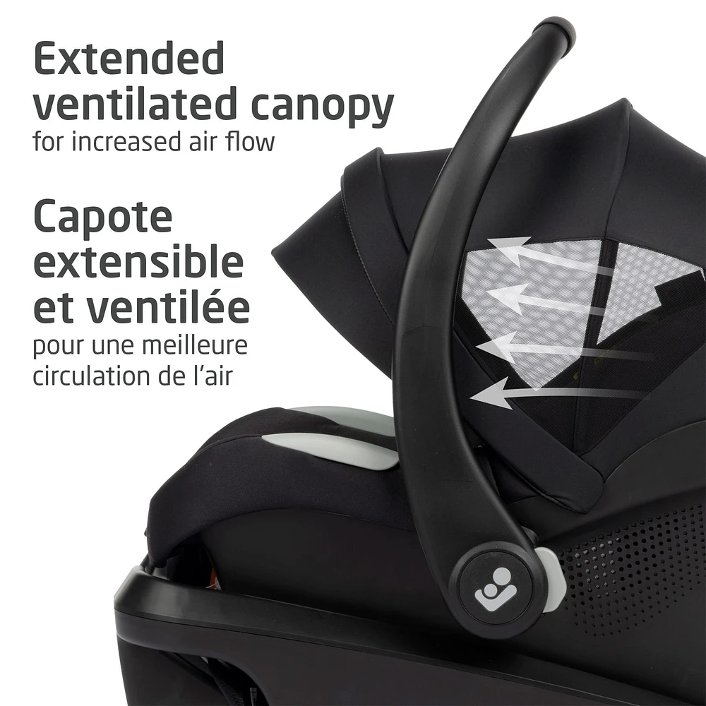 Mico Luxe+ Car Seat - Twillic Black