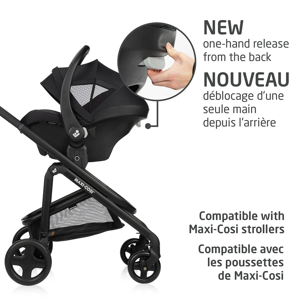Mico Luxe+ Car Seat - Twillic Black