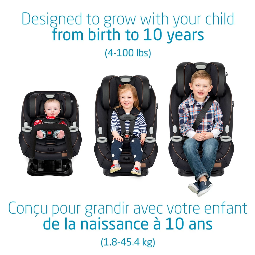 Pria All-in-One Car Seat 4-100lb - Designer Black