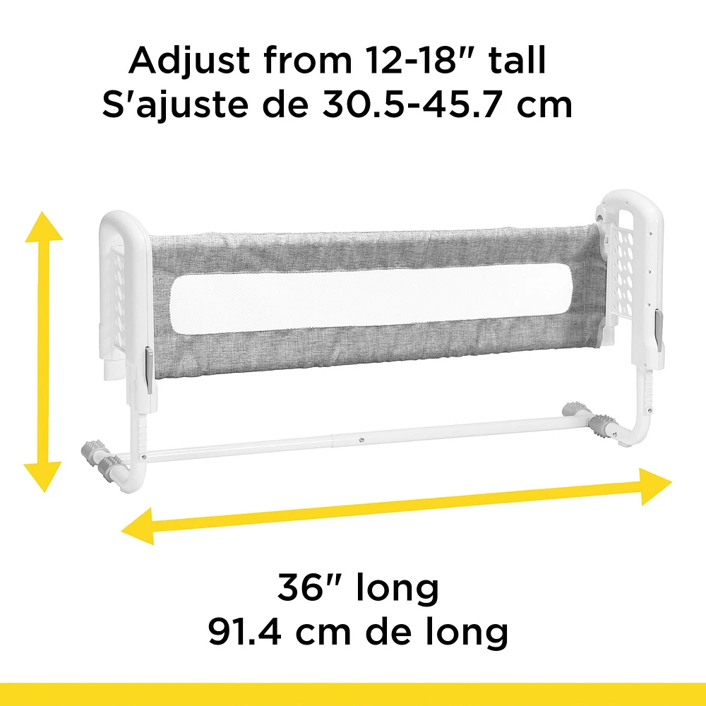 Top-of-Mattress Bed Rail - Grey