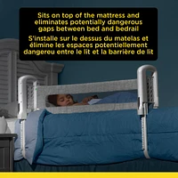 Top-of-Mattress Bed Rail - Grey