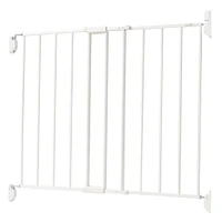 Top of Stairs Expanding Metal Gate - White