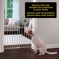 Top of Stairs Expanding Metal Gate - White