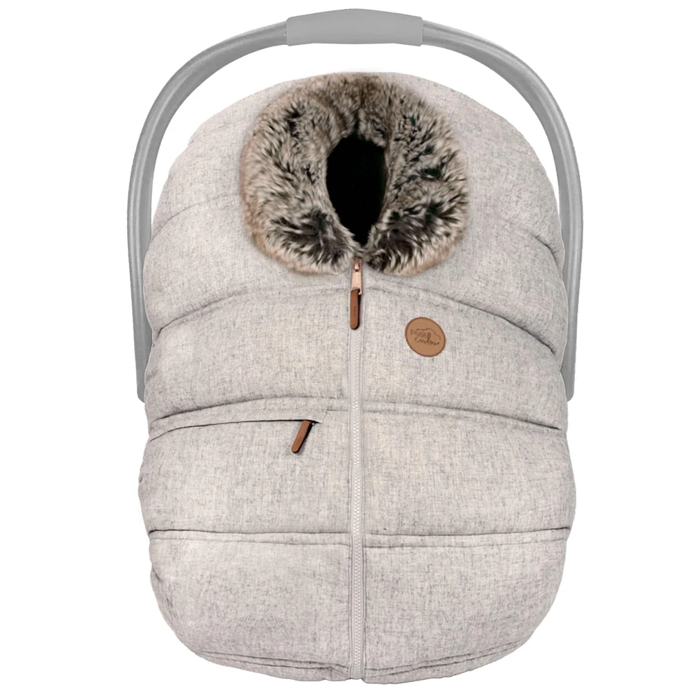 Winter Car Seat Cover - Wool Collection - Selenite Wolf