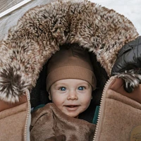 Housse de Siège d'Auto Hiver - Collection Laine - Choco