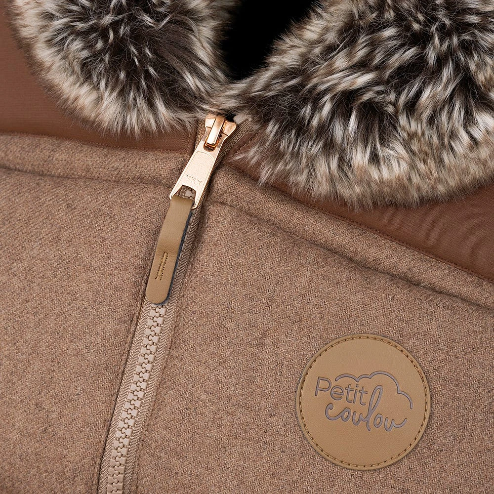 Housse de Siège d'Auto Hiver - Collection Laine - Choco