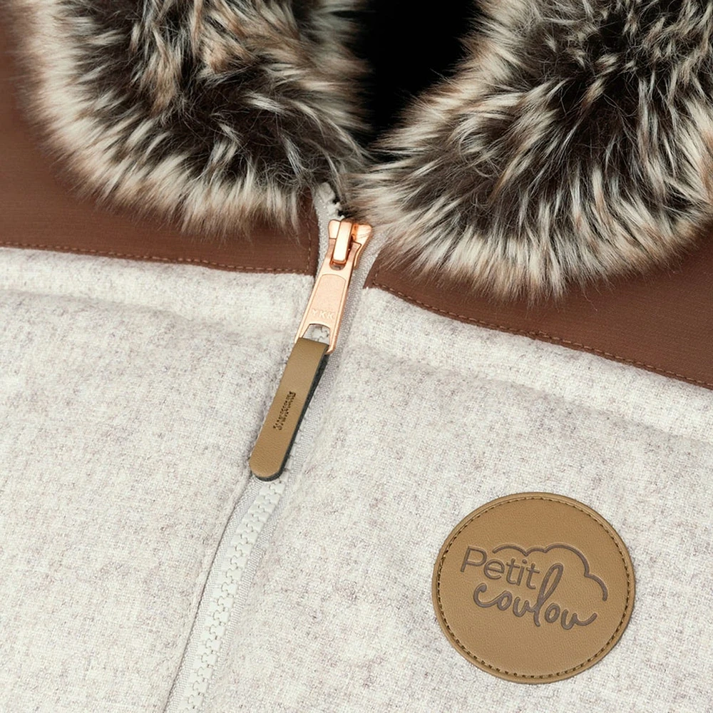 3 Seasons Car Seat Cover - Wool Collection - Choco
