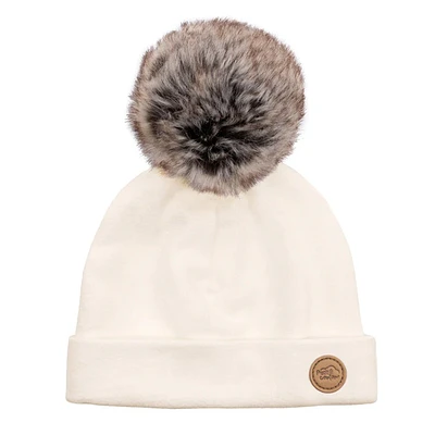 Tuque Pompon 0-6mois - Crème