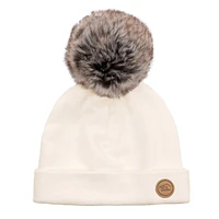 Tuque Pompon 0-6mois - Crème