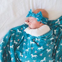 Knit Headband 0-4months - Whimsy Unicorn