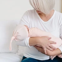 Top Knot Hat 0-4m - Blush