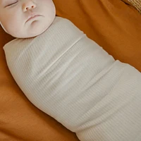 Rib Knit Blanket - Moonstone 