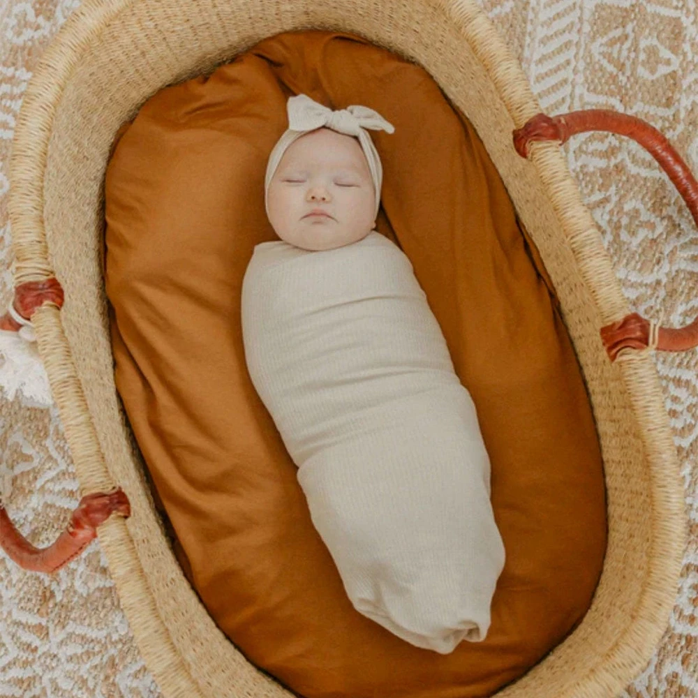 Rib Knit Blanket - Moonstone 