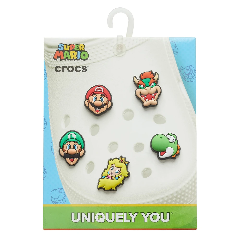 Paquet de 5 Jibbitz Super Mario