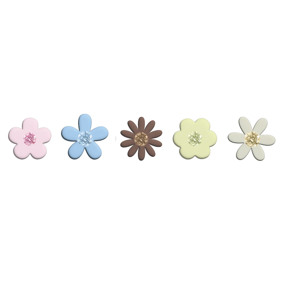 Paquet de 5 Jibbitz Fleurs