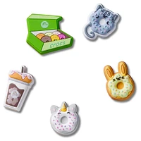 Paquet de 5 Jibbitz Cafe et Beignes