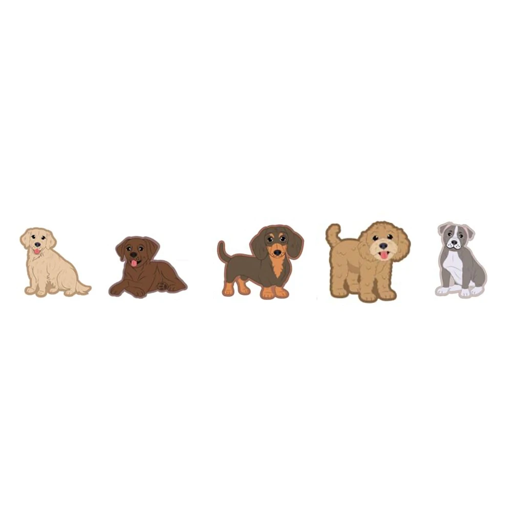 Paquet de 5 Jibbitz Chiens