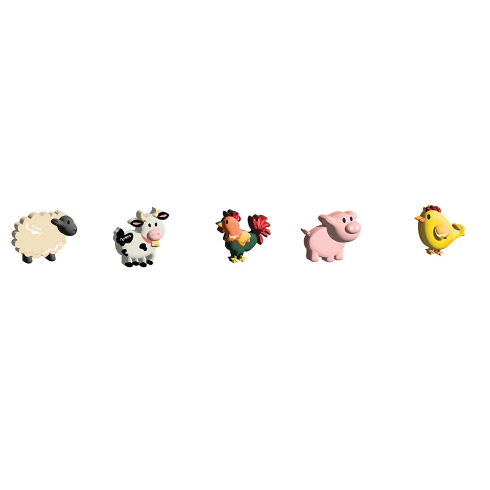 Jibbitz 5pck Animaux  Ferme