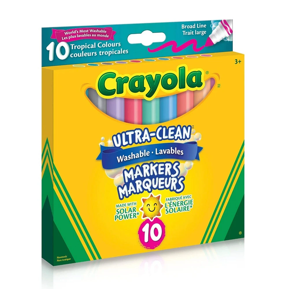Crayons (10) Ultra Clean Lavables - Tropical
