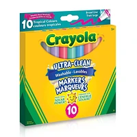 Crayons (10) Ultra Clean Lavables - Tropical