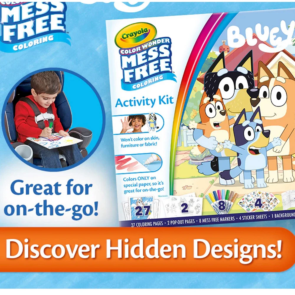 Bluey Crayola Color Wonder Mess-Free Activity Kit