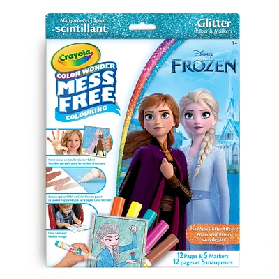 Crayola Color Wonder Mess-Free Glitter Paper & Markers Kit - Frozen