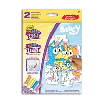 Crayola Colour & Erase Reusable Puzzle Set, Bluey