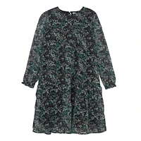 Flower Dobby Dress 7-14y