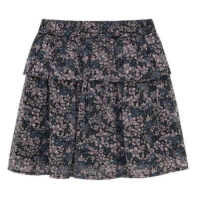 Jupe Dobby Fleurs 7-14ans