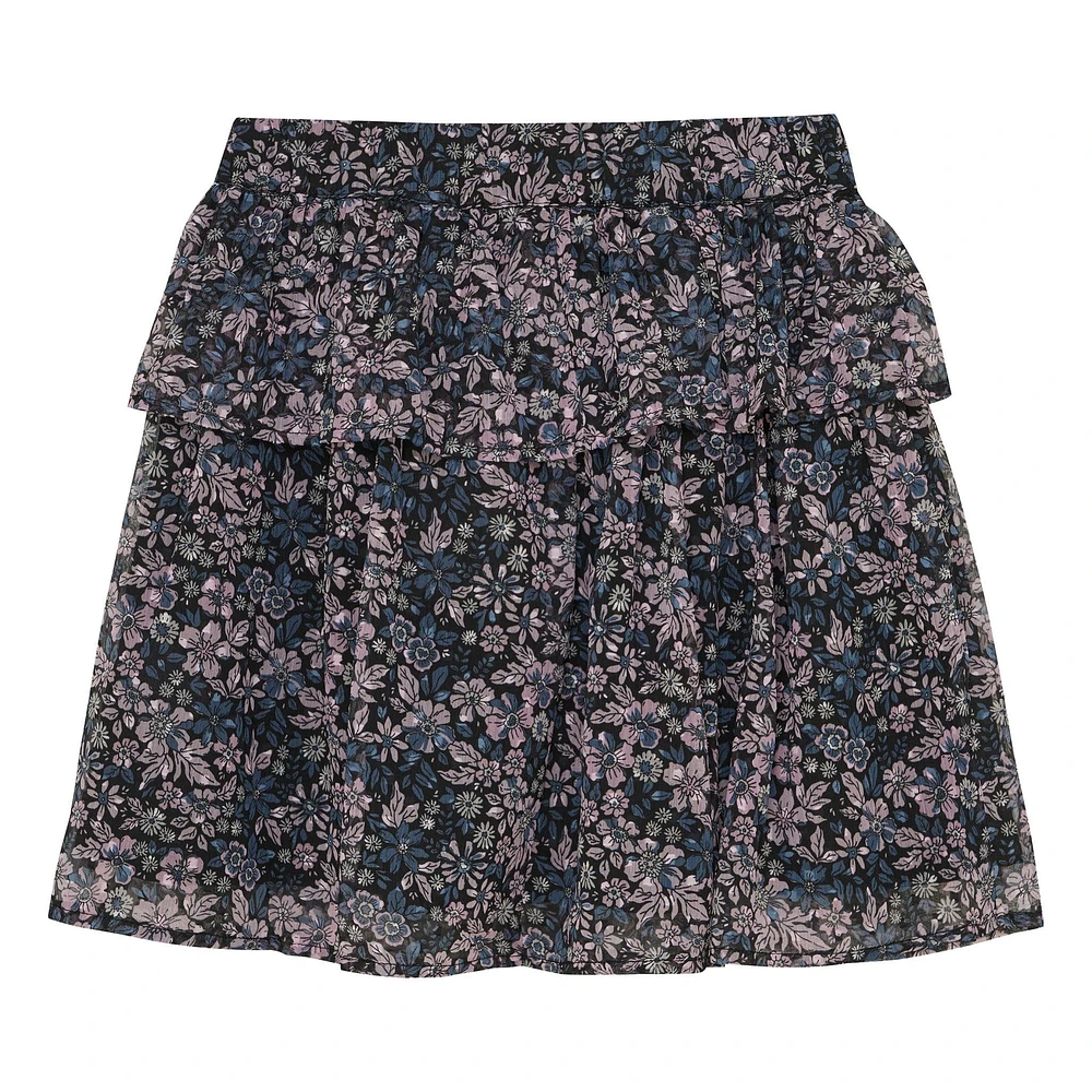 Jupe Dobby Fleurs 7-14ans