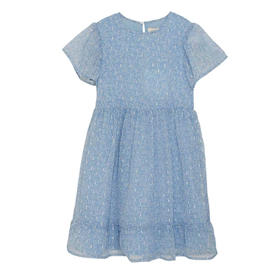 Flower Lurex Dress 7-14y