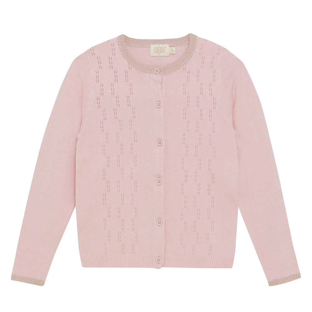 Pointelle Cardigan 2-6y